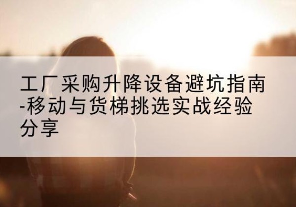 正镶白旗移动式升降机怎么选-工厂采购升降设备避坑指南-移动与货梯挑选实战经验分享
